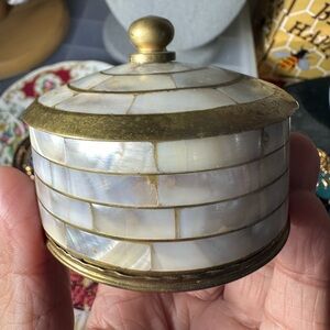 Vintage Mother of Pearl Jewelry Box